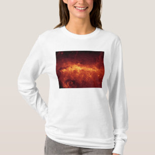 T-shirt Le centre de manière laiteuse embrasé avec la