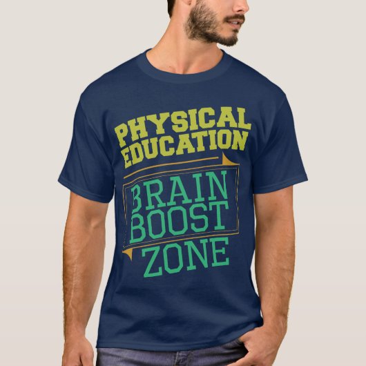 T-shirt Le cerveau de PROFESSEUR d'ÉDUCATION PHYSIQUE (Devant)