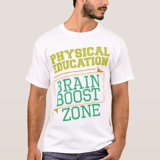 T-shirt Le cerveau de PROFESSEUR d'ÉDUCATION PHYSIQUE (Devant)