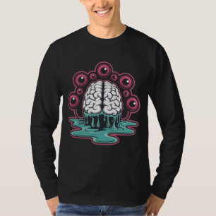 T-shirt Le cerveau est entouré de globes oculaires