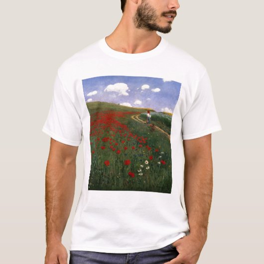 T-shirt Le champ de pavot (Devant)
