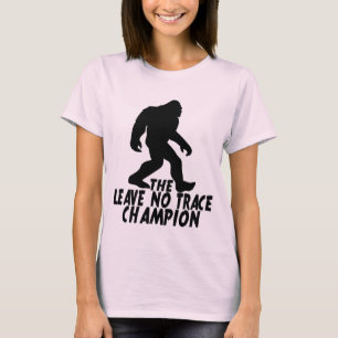 T-shirt Le Champion de Leave No Trace Funny Bigfoot