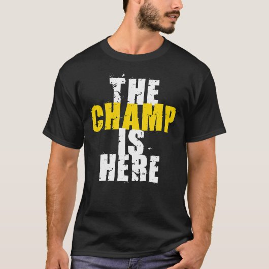 T-shirt Le champion est ici trophée de motivation de (Devant)