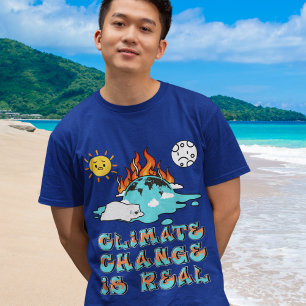 T-shirt Le changement climatique est un véritable Réchauff
