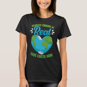 T-shirt Le changement climatique est une vraie solution po