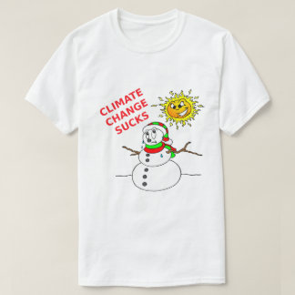 T-shirt Le changement climatique réussit à faire fondre Sn