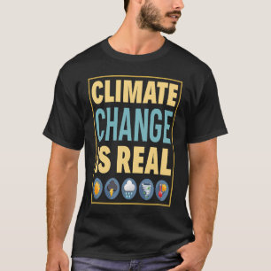 T-shirt Le Changement Climatique Sauvons La Terre De l'env