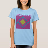 T-shirt Le chaos est une forme d'art (Devant)