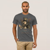 T-shirt Le chapelier fou de Steampunk (Devant entier)