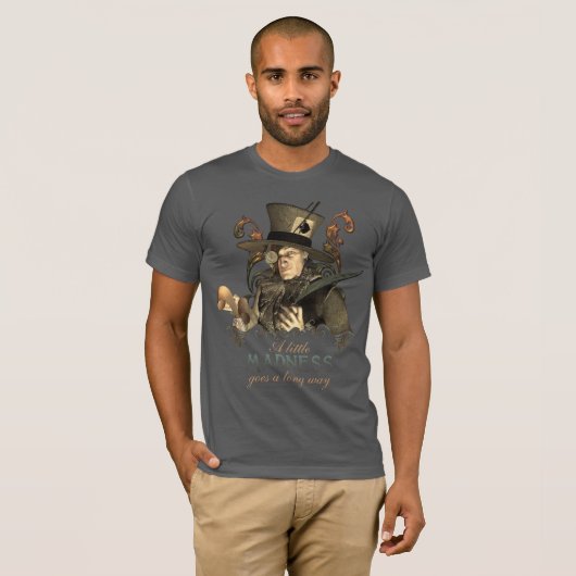 T-shirt Le chapelier fou de Steampunk (Devant entier)