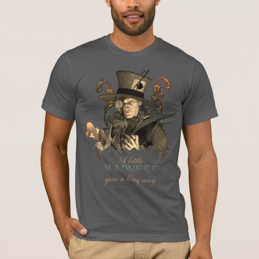 T-shirt Le chapelier fou de Steampunk (Devant)