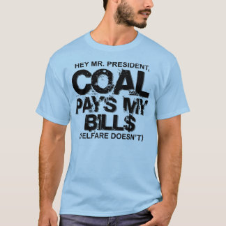 T-SHIRT LE CHARBON PAYE MES FACTURES