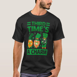 T-shirt Le charme de la troisième fois St Patrick's Day Ir