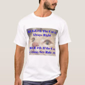 T-shirt Le chat a toujours raison (Devant)