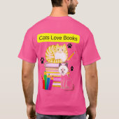 T-shirt Le chat aime les livres (Dos)