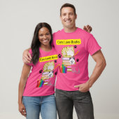 T-shirt Le chat aime les livres (Unisexe)