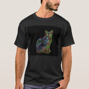 T-shirt Le chat au néon