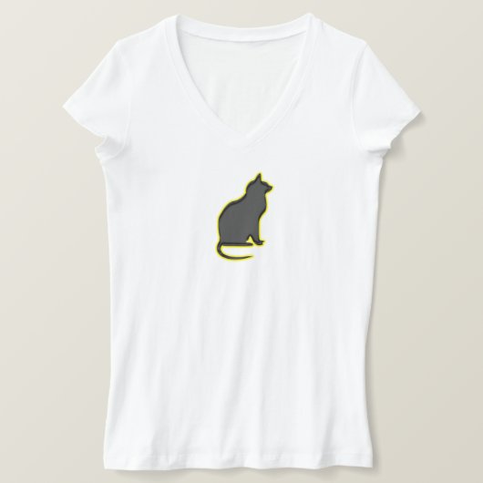 T-shirt Le chat brillant - (Design devant)