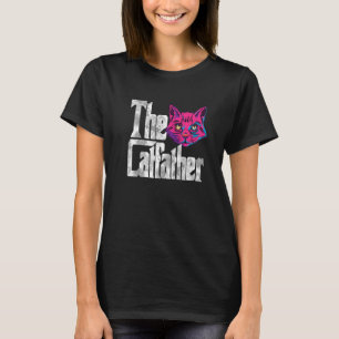 T-shirt Le Chat Catfather Père Mafia Whiskers Homme papa
