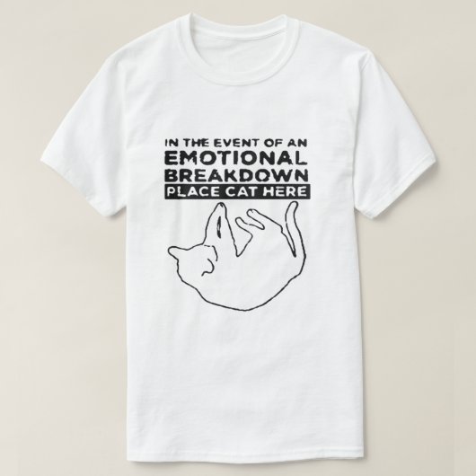 T-shirt Le Chat de Décomposition Émotionnelle Tee (Design devant)