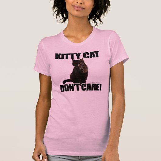 T-shirt Le chat de Kitty ne s'inquiètent pas (Devant)