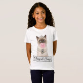 T-Shirt Le Chat de la princesse soufflant de la bulle (Devant entier)