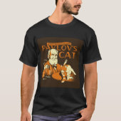 T-shirt Le "chat de Pavlov" peu tee - shirt connu d'échec (Devant)