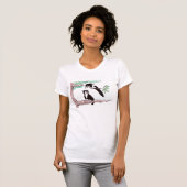 T-shirt Le chat de pie (Devant entier)