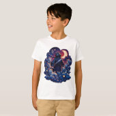 T-shirt "Le chat de Samurai et ses compagnons de félin" (Devant entier)