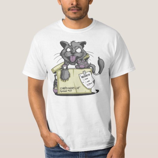 T-shirt Le chat de Schrodinger (Devant)