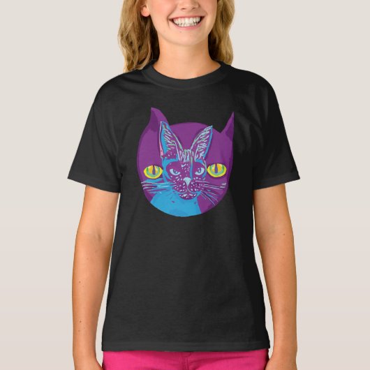 T-shirt Le chat de Schrodinger, artistique (Devant)