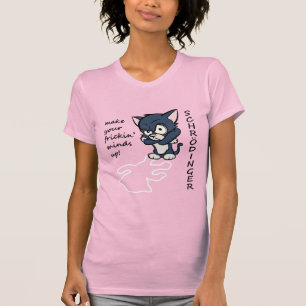 T-shirt Le chat de Schrodinger drôle