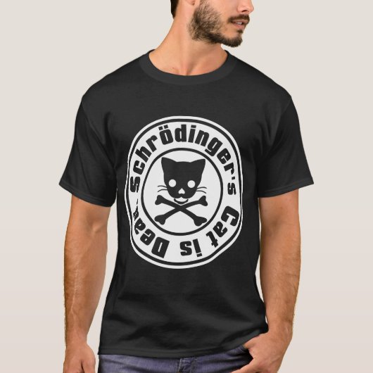 T-shirt Le chat de Schrodinger est mort. (Devant)