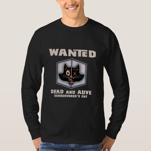 T-shirt Le chat de Schrodinger Recherché (Devant)