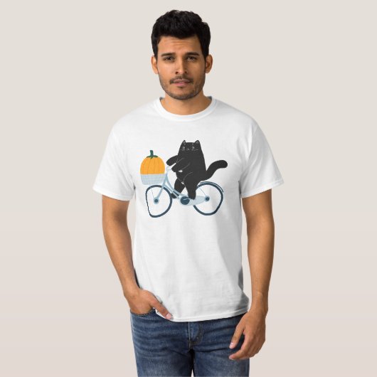 T-shirt Le Chat d'Halloween (Devant entier)