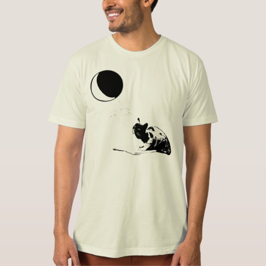 T-shirt Le chat et la lune (Devant)