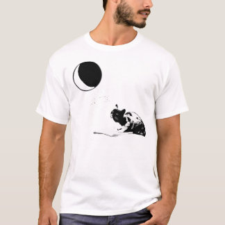 T-shirt Le chat et la lune