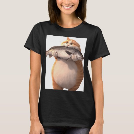 T-shirt Le chat gras (Devant)