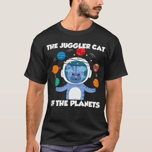 T-shirt Le Chat Jongleur Des Planètes (Devant)