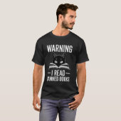 T-shirt Le chat lit des livres interdits (Devant entier)