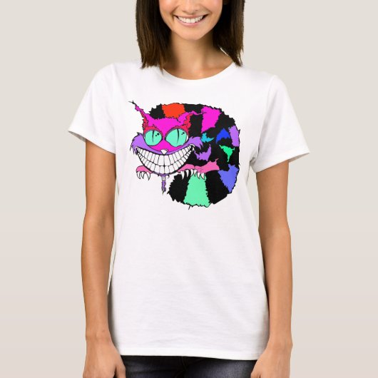 T-shirt Le chat Mad Cheshire (Devant)