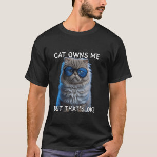 T-shirt Le chat m'appartient, Papa de chat drôle, Maman de