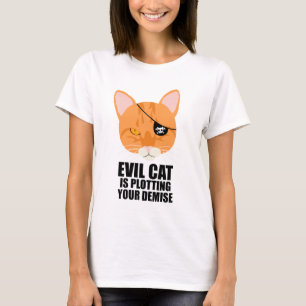 T-shirt Le chat mauvais trace votre cession