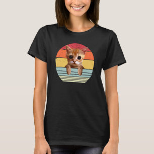 T-shirt le chat Meme Mignon Triste Criant Chat vintage en