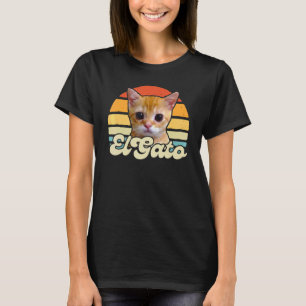 T-shirt le chat mème triste qui pleure munchkin kitty mème