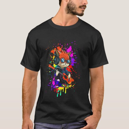 T-shirt Le Chat Musical (Devant)
