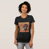 T-shirt Le chat noir (Devant entier)