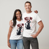 T-SHIRT LE CHAT NOIR DIT HELT NO (Unisexe)