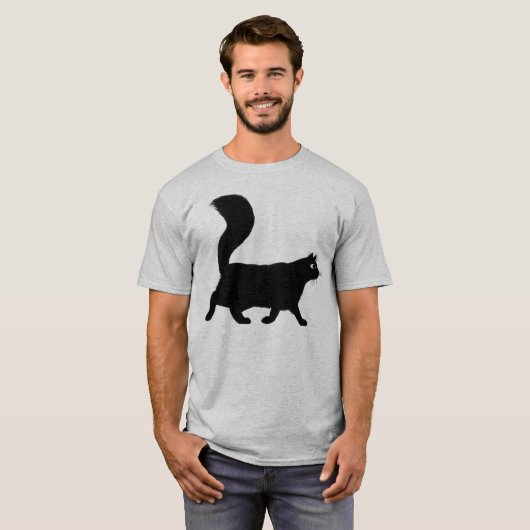 T-shirt Le Chat noir roux| Cool Kitty (Devant entier)