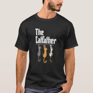 T-shirt Le Chat Père Miaou Kitty Ca Le Parrain du Chat Ch